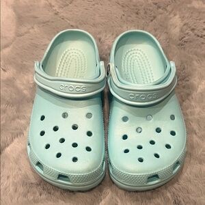 CROCS Aqua Blue/Teal Clogs Size Mens 8, Women’s 10